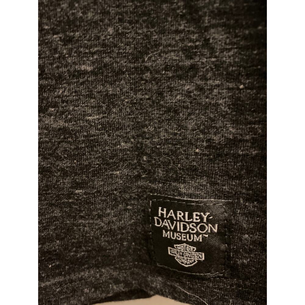 Harley Davidson Museum Women's Size Medium Black Short Sleeve Biker T-Shirt Top - Picture 3 of 5